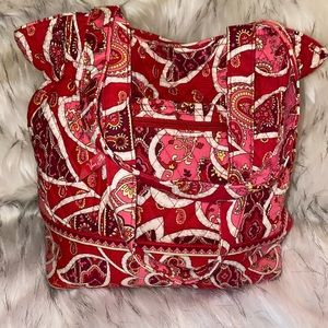 Large Vera Bradley Red Shoulder Bag